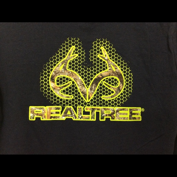 RealTree Boys Size 4 Long Sleeve Shirt Navy camo hunting - Picture 3 of 7